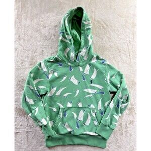 Polo Ralph Lauren Hoodie Youth Small (8) Green with Sailboats